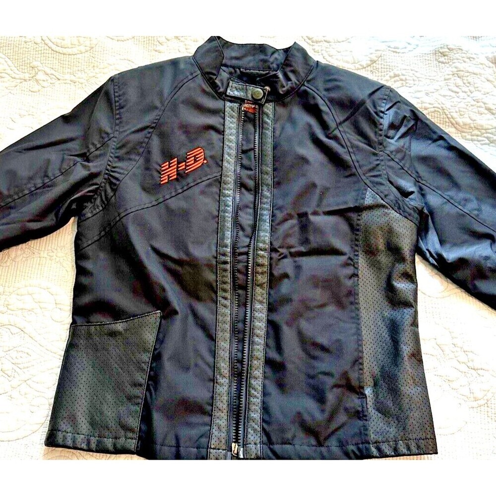Harley-Davidson Women's American‎ Legend Jacket Zip Up XS Nylon And leather
